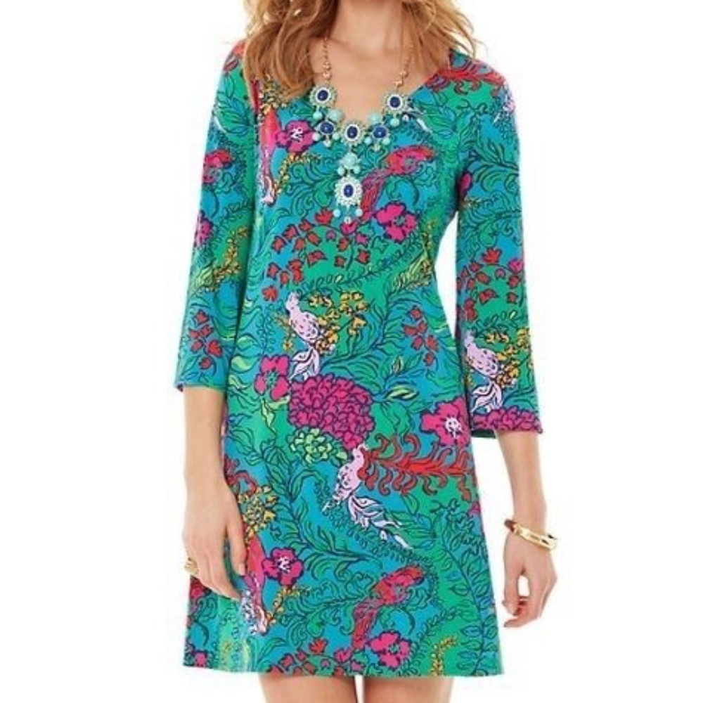 Lilly Pulitzer Shake Your Tailfeather Dress - Size M - Picture 1 of 11